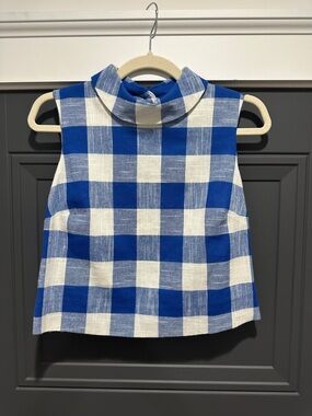 Veronica Beard Sylvana Buffalo-Plaid Top